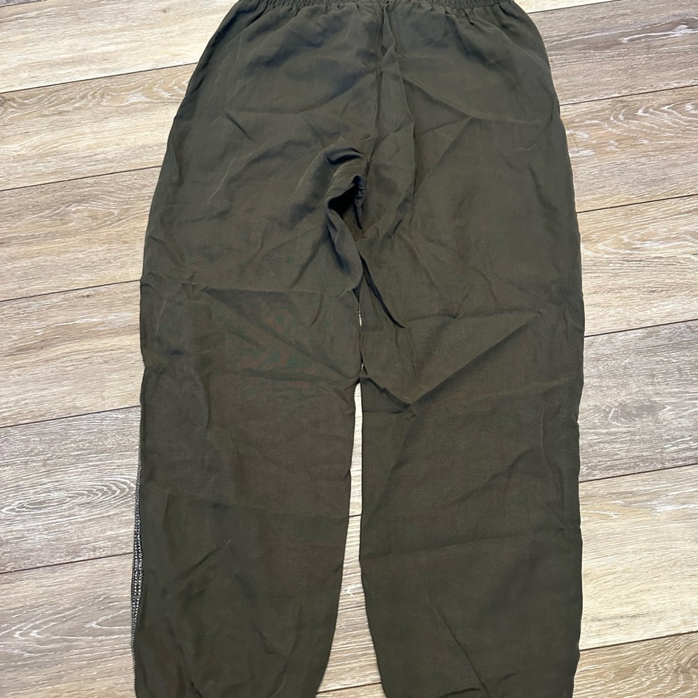 Zara High Rise Rhinestone Side Stripe Pants - Picture 3 of 4